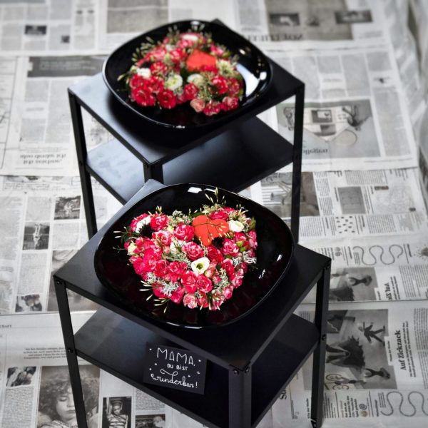 Muttertag Der Blütenwald Floral Design 2-stöckiger Tisch Herz